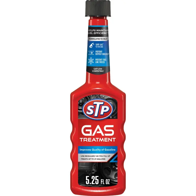 STP Gas Treatment 3-Pack (5.25oz Each) - Automotive Engine Performance Booster, Fuel System Cleaner, Car Maintenance Fluid, Cleans and Protects, Prevents Deposits, Improves Efficiency, Water Remover, Treats Up to 21 gal, Bulk Wholesale Bundle