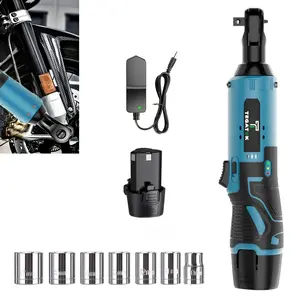 Heavy-duty cordless ratchet wrench, suitable for heavy-duty car and truck repairs; ideal for brake repairs, wheel maintenance, and portable