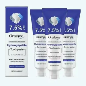 7.5% Nano Hydroxyapatite Toothpaste For Enamelrepair & Natural Whitening, Fluoride Free, Gentlemint,Fresh Breath, Pemutih Gigi,Daily Use For Oralhealth
