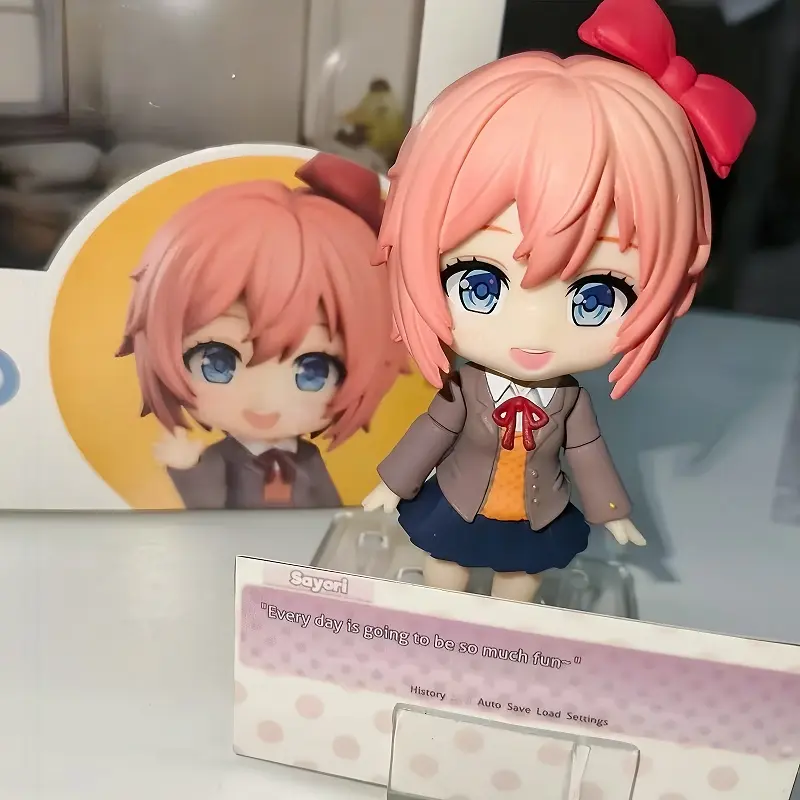 Doki Literature Club Anime Figurine - Sayori Action Figure Girl Yuri Natsuki/Monika Model Doll Ornament Collectible Anime Toy