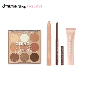 ColourPop Coco Crush LIVE Exclusive Neutral Makeup Bundle - 9-Pan Shadow Palette + Shadow Stix + Creme Gel Eyeliner