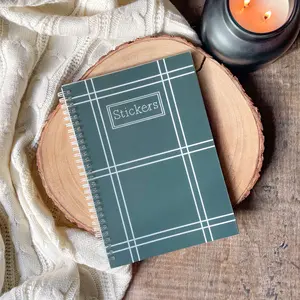 Sticker Book | B5 (~7"x10") | 50 Double Sided Pages | Reusable | Sticker Collecting Album