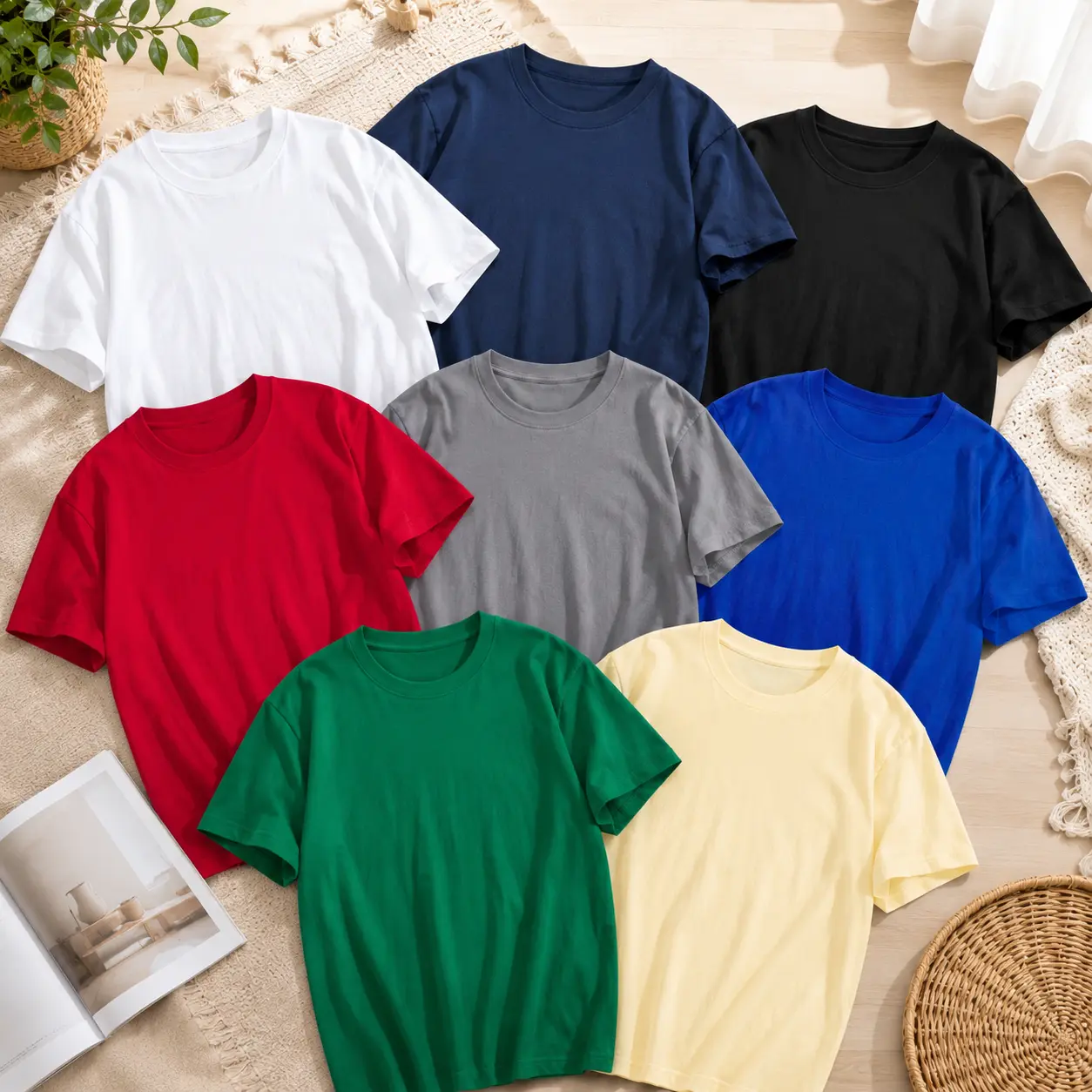 Men's 3-Pack T-Shirt Set, 180G Midweight 100% Cotton Simple Crew Neck Tops, Breathable Regular Fit Solid Menswear Fabric Casual Tees for Everyday Wear,back to school,back to school shopping, Classic Men's 3-Pack T-Shirt Set, 180G Midweight 100% Cotton Simple Crew Neck Tops, Breathable Regular Fit Solid Menswear Fabric Casual Tees for Everyday Wear,back to school,back to school shopping, Classic