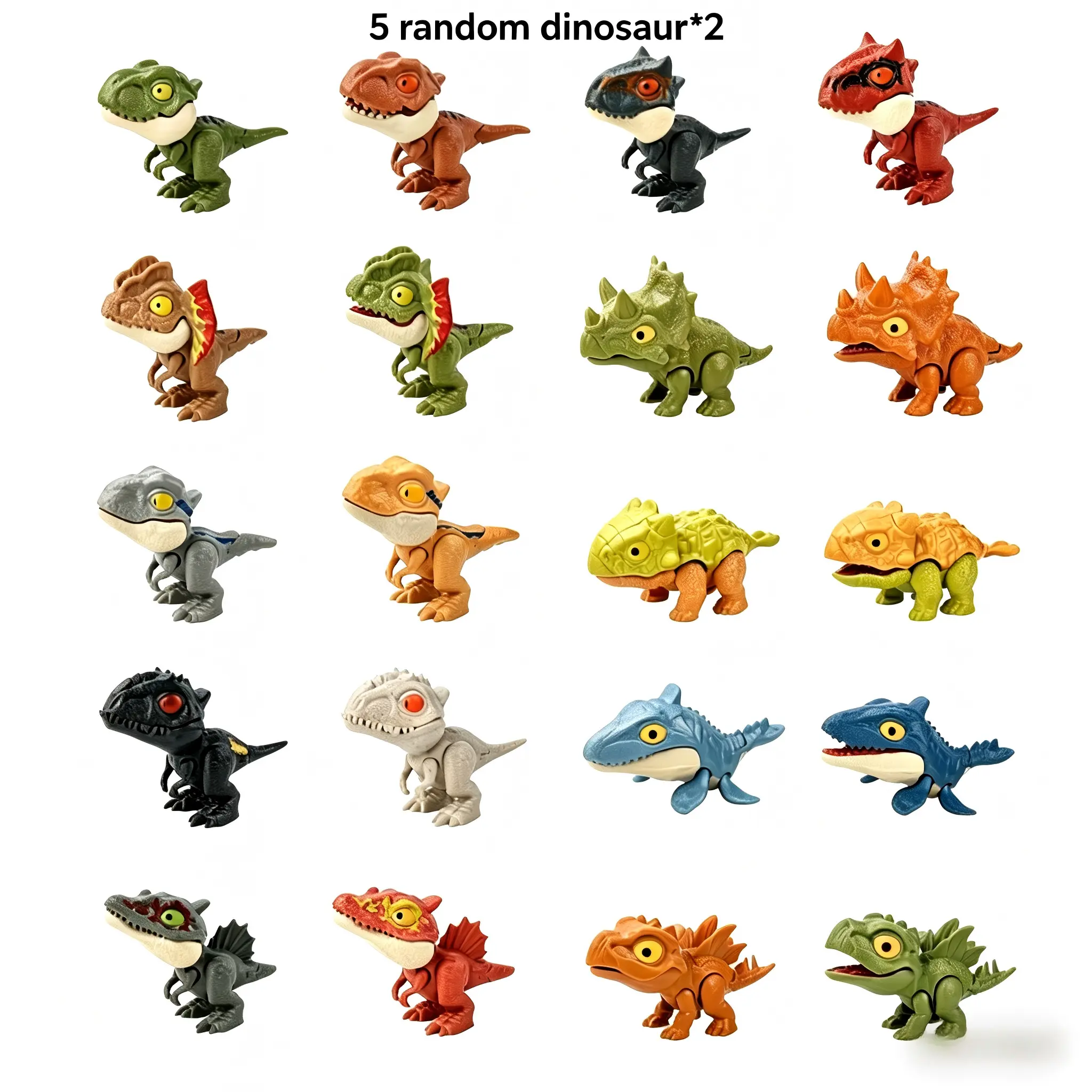 5 random dinosaur*2