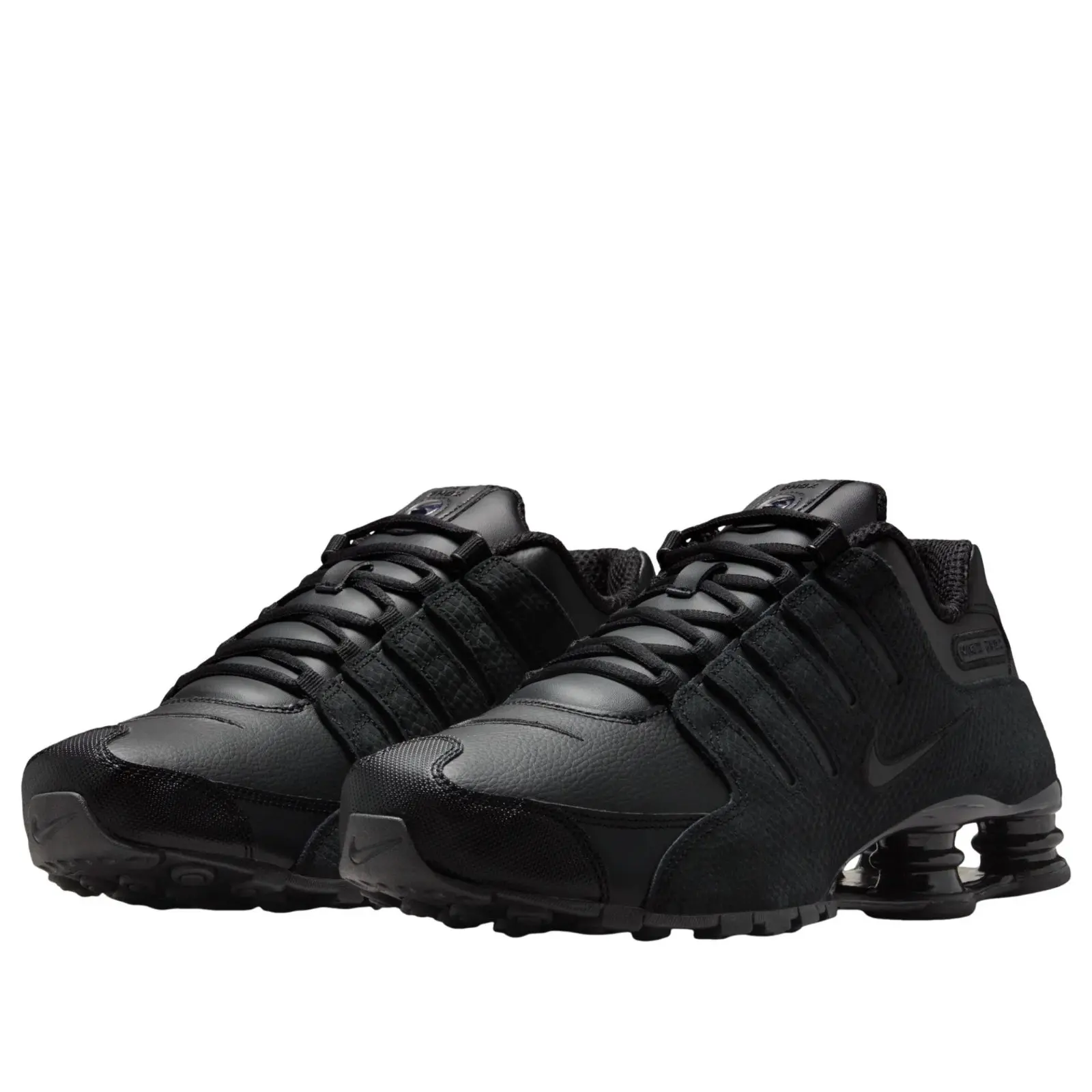 Nike Shox NZ Men's Black Sneakers 378341-001, Men's Lifestyle Shoes, Shox Cushioning, Mesh and Synthetic Upper, Lace-Up Closure, Sculpted Midsole, Durable Rubber Outsole, Retro-Inspired Casual Sneakers