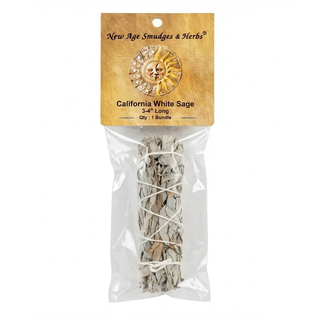 California White Sage Smudge Stick — 3 Inch Salvia Apiana Bundle