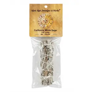 California White Sage Smudge Stick Salvia apiana 3 inch