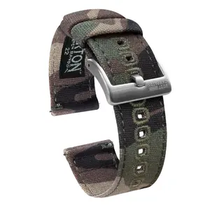Camouflage Crafted Canvas 22mm & 24mm Watch Band