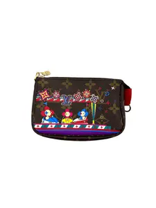 Pre-owned Louis Vuitton Coated Canvas Small Leather Goods 2020 Christmas Animation Vivienne Bumper Car Mini Pochette Accessories LV2317