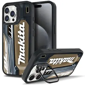 (Deals for You Days)MAKITA Tools Aesthetic Pattern MagsafeCasing For iphone 16 15 14 13 12  PRO PLUS MAX HardTPU Tough Metal lens frame Film With Bracket Stand GiftSpeaker Bluetooth Camera Holder Cellphone AccessoriesPhone Cases  milwaukee phone case