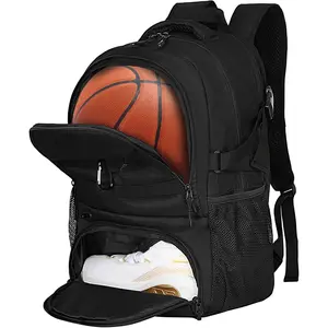 Soccer Backpack for Men and Women,Sports Bag with Ball Compartment,Gym Backpack with Shoe Compartment
