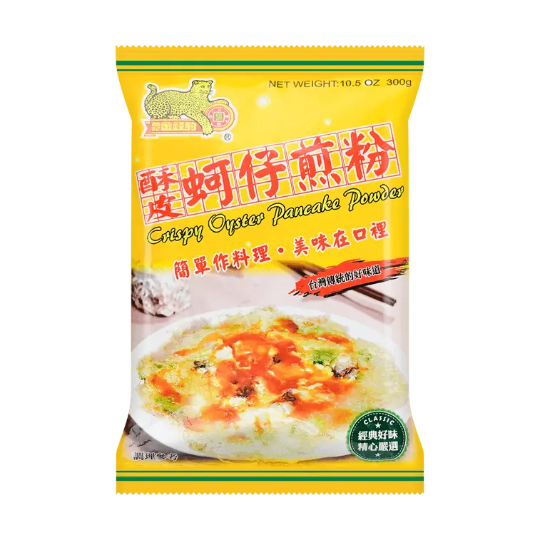 Jaguarfood Crispy Oyster Pancake Baking Mix - 300g Non-GMO Starch Blend, Savory Flavor Classic Street-Food Style, Light with Golden & Airy Crispy Shell, Easy-to-Prepare for Home Baking