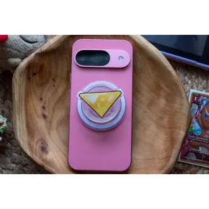 CRK Golden Cheese Soul Jam Phone Grip and Magsafe Converter Base | Cookie Run Kingdom | Glitter Epoxy Front | 2" x 2"