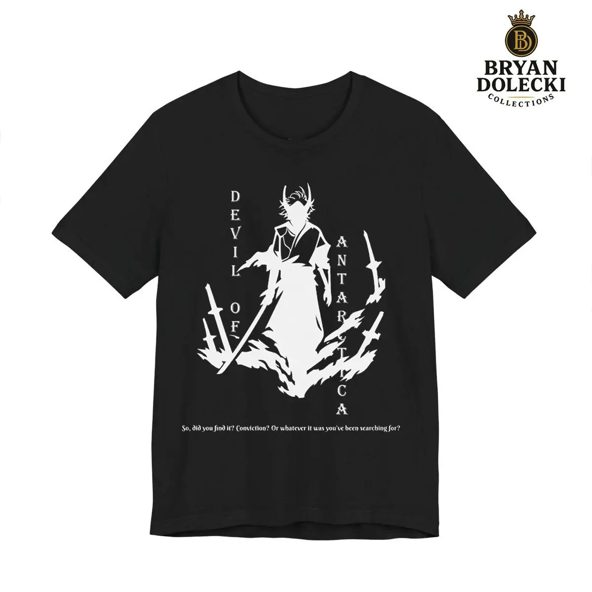 Devil of Antarctica T-Shirt and Sweatshirt, Shadow Slave Inspired Graphic Tee, Unisex Dark Fantasy Streetwear Shirt2