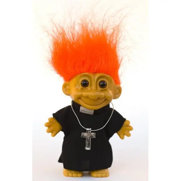 My Lucky Troll PRIEST Troll Doll (Orange Hair) My Lucky Troll PRIEST Troll Doll (Orange Hair)