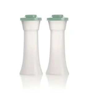 Tupperware Classic Large Hourglass Salt and Pepper Shakers - Airtight Closure, Dishwasher Safe, Ergonomic Design, Kitchen Gadgets
