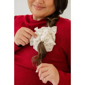 Red Polka Dot Jumbo Scrunchie