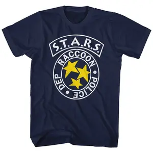 Resident Evil Stars Raccoon City Capcom Gamer Adult T-Shirt