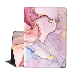 Marble Pattern Tablet Case, 1 Count Decorative Pad Protector Cover Compatible with iPad 7/8/9th, Soft TPU Drop Protection Tablet Protective Case