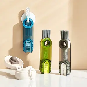3-in-1 Cup & Cap Crevice Cleaning Brush Multi-Function Thermos Cleaning Tool Multi-Purpose Bottle Crevice Brush Water Bottle Cleaning Brush Home Kitchen Cleaning Tool