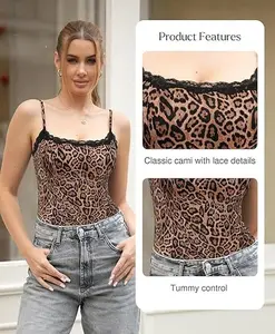Popilush Lace Body Suits Women - Going Out Cute Tops Square Neck Sleeveless Tummy Control Bodysuit Concert Outfits Elegant Feminine-LIVE Camisole Womenswear