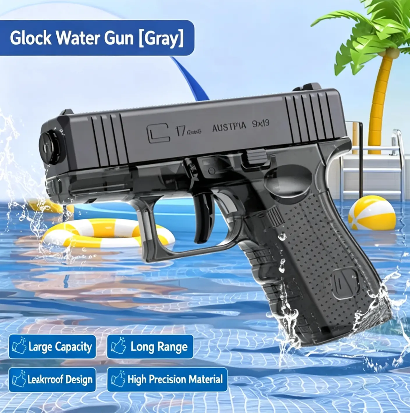 Glock Manual Burst Kids Water Gun