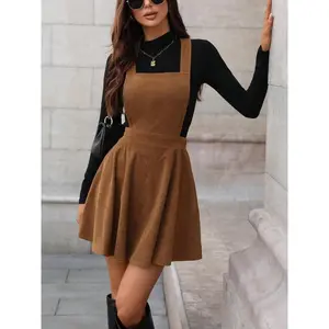 Women's vest design paired with high waisted A-line skirt, retro sweet style vest skirt, suitable for autumn and winter, suitable for daily outdoor wearRAIMENTRY