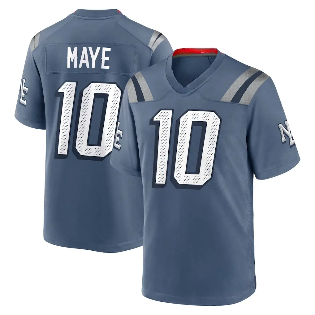 Full Print Maye #10 Jersey Shirt, America Football Jersey, Sport Clothing, Football Uniform, Jersey For Football Fans, Gift For Him