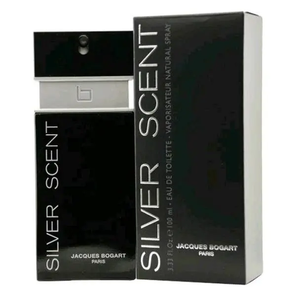 Silver Scent Eau de Toilette for Men, 3.4 oz Oriental Woody Fragrance Spray with Notes of Tonka Bean and Vetiver, Single Item