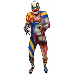 Scary Clown Monster Morphsuit Adult Costume - XLarge