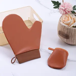 2pcs Application Gloves, Essential Oil Applicator Glove, Sunscreen Spreader Glove, Sunbathing Glove, Artificial Leather Material