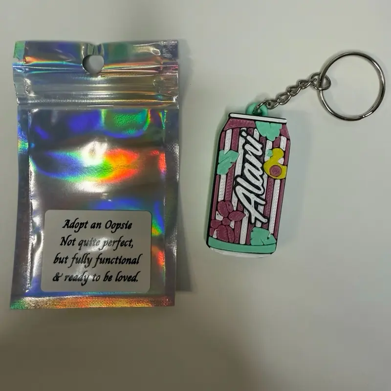 Pop Tab Keychain - Unique Misprinted Design Accessory