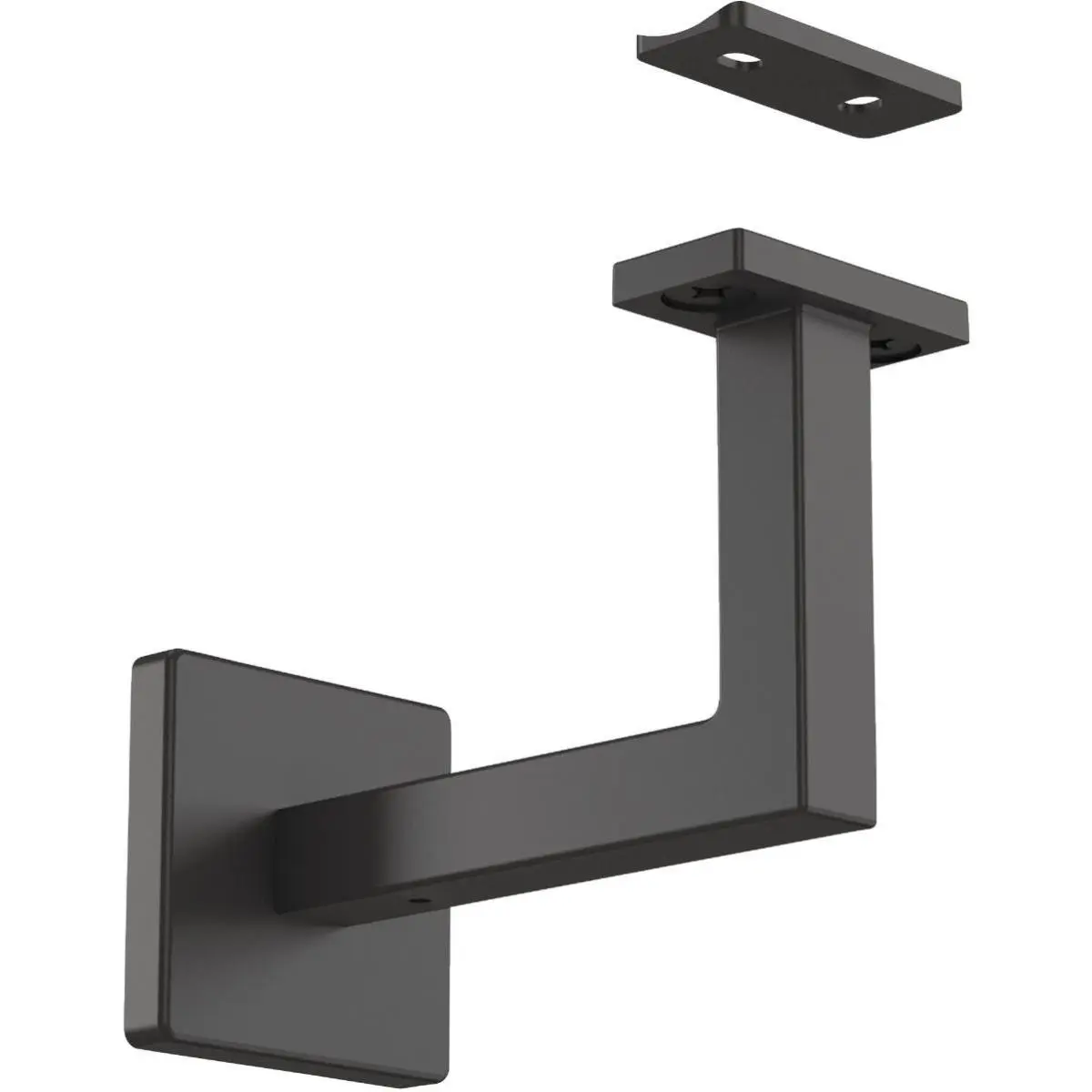 212 MAIN Reed Handrail Bracket - Matte Black, Modern, Clean-Look Sturdy Surface-Mounted Bracket for Securing Rails in Sailing, Water Sports, Sturdy Bracket