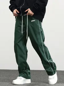 Men's Casual Straight Leg Pants, Spring & Fall Fashion, European Style, New Arrival, Daily Wear, Available Now
