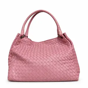 Pre-owned BOTTEGA VENETA: Leather Tote Bags Bottega Veneta Intrecciato Parachute handbag SHW