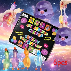 6-Pack Soft Smooth Stress Relief Toys, Pressure Relief, Slow Rebound, Fun Gift for Adults and Kids, Relaxing Sensory Play