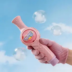 Amazing smoke bubble maker,rechargeable automatic electric smoke bubble machine,interactive STEM toy with colored lights and music,perfect for parent-child interaction,outdoor summer games,birthday gifts for boys and girls,and parties and beaches.