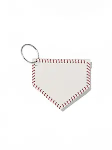 Wooden Star Keychain, Monogram Baseball Softball Keyholder, Custom Logo Car Key Gift, Retro Metal Ring Bag Accessory, High-Quality