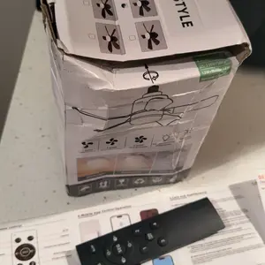 Socket Fan Light Portable with Remote and Intelligent(mobile phones)control,E27 Celling Fan with 1000 Lumens light,Safety Rope for Bedroom, Kitchen, Living Room and Baby Room