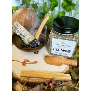 Cleansing/House Blessing Loose Herbal Incense w/ burner and coal