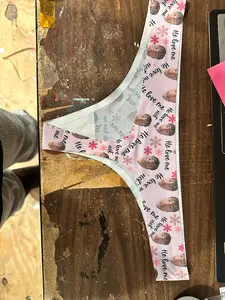 Custom Printed Personalized Thong Panties with Your Face - Womenswear, Women
