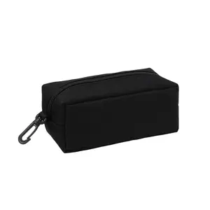 OIDEA Unisex Double Layer Glasses Case, Zipper-Closure Eyewear Pouch with Keychain, Portable Travel Accessory