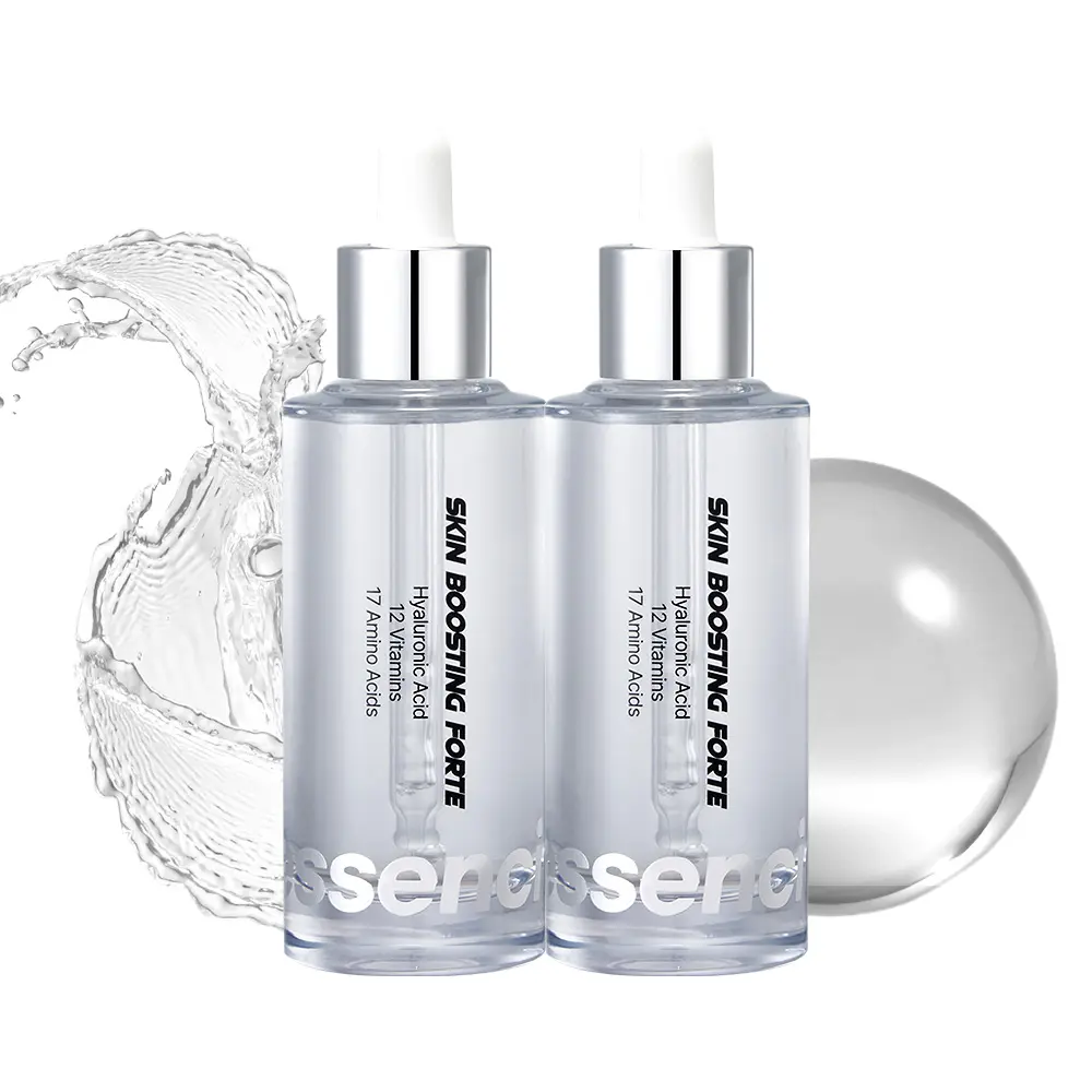 Essenciel Skin Boosting Forte Glow Serum Duo – Radiance & Hydration Booster (2 x 50ml), Korean, Moisturizer