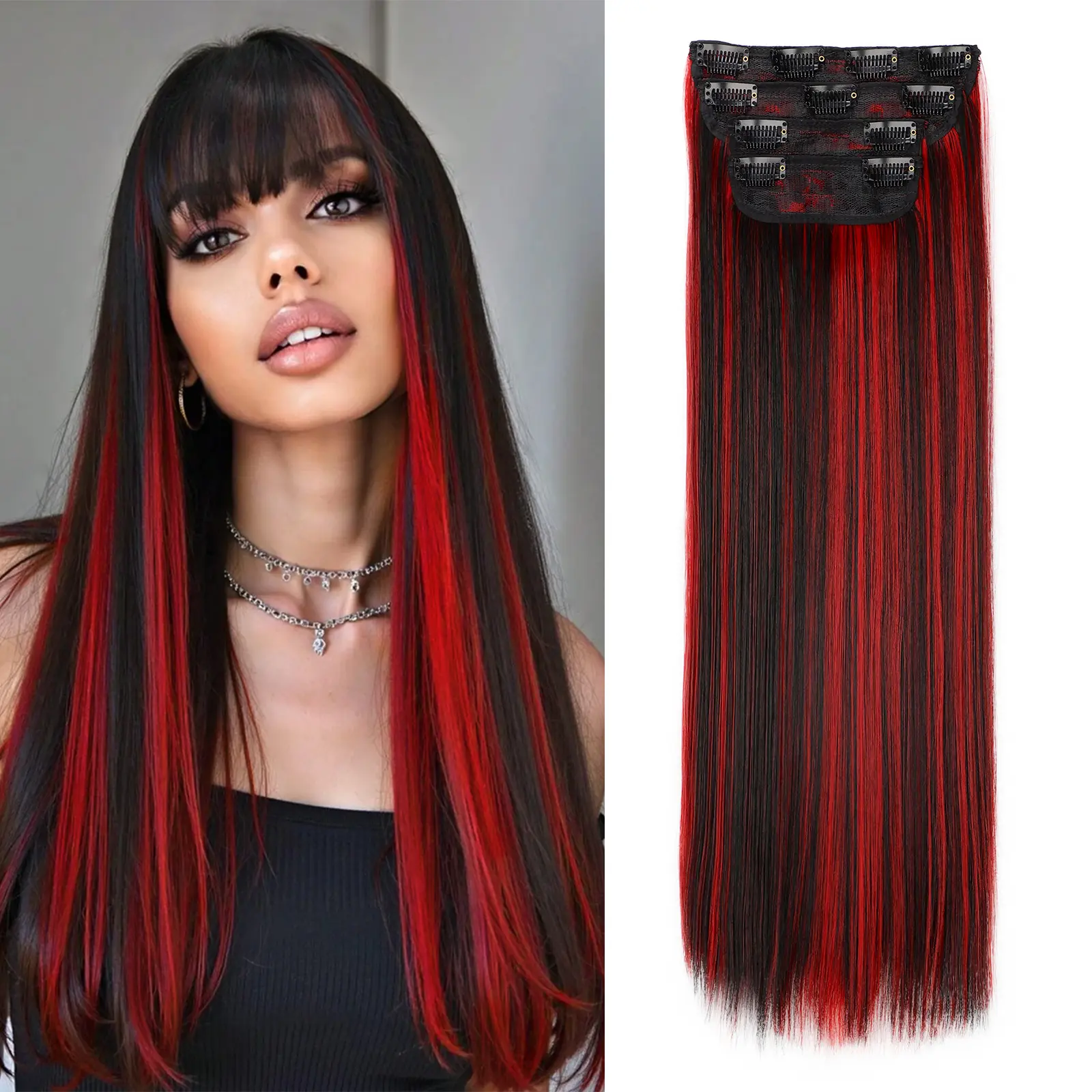 Red with Black Highlights (4PCS-22inch)