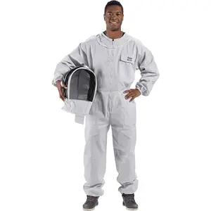 U74 Cotton Beekeeper Suit with Fencing Veil