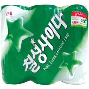 Lotte Chilsung Cider Korean Lemon-Lime Sparkling Soda (50.7 fl oz Family Bottle)