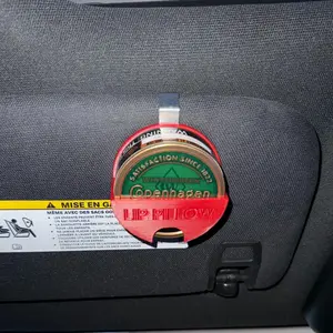 Grizzly Skoal Vehicle Sun Visor Holster - 3D Printed Car Organizer with Secure Clip & One-Hand Access - Available in Multiple Colors and Text Options