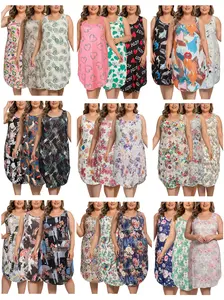 Freedom of Choice Plus Size 3-Pack Sleeveless Nightgowns | Comfy Tank Loungewear Sleep Dress 1XL-5XL