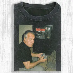 Paulie Walnuts Sopranos Vintage T-Shirt, Playing Road To Respect Game Graphic Tee, Retro Pine Barrens Meme Streetwear Comfort, Tony Sirico Shirt, Fan Gift