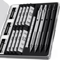 4PCS Mechanical Pencil Black & Silver